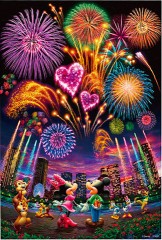 A message in fireworks