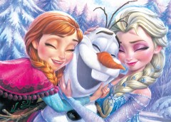 Anna, Elsa and Olaf