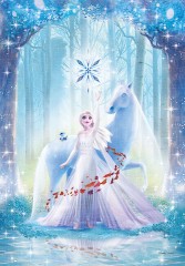 Elsa in the beautiful forest