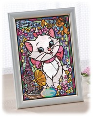Marie in stained glass