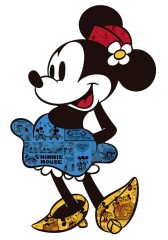 Minnie Mouse in silhouette