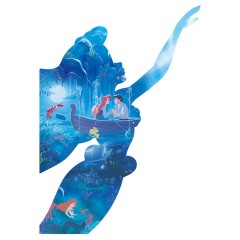 Little Mermaid in silhouette