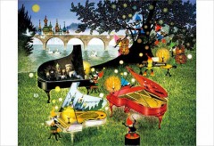 Three-piano nostalgia