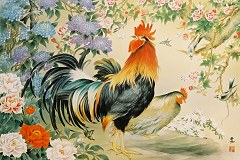 Cock and hen