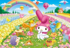My Melody flower garden