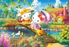 Hello Kitty flower cottage