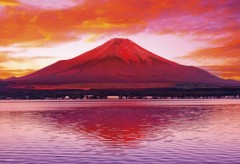 Fuji reflected