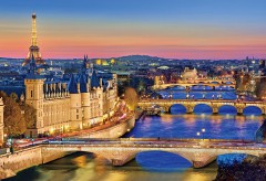 The Seine at twilight