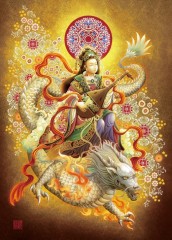 Benzaiten rides the dragon