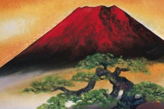 Red Fuji with pine