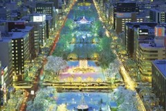 Sapporo glistening