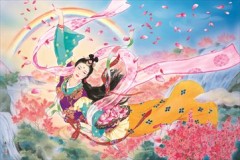 Peach blossom angel