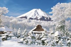 Fuji snowscape