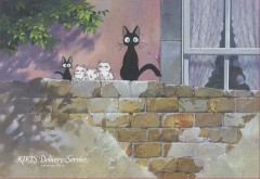 Jiji and the kittens