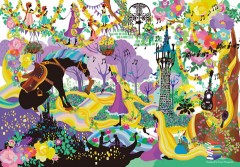 Rapunzel in purple